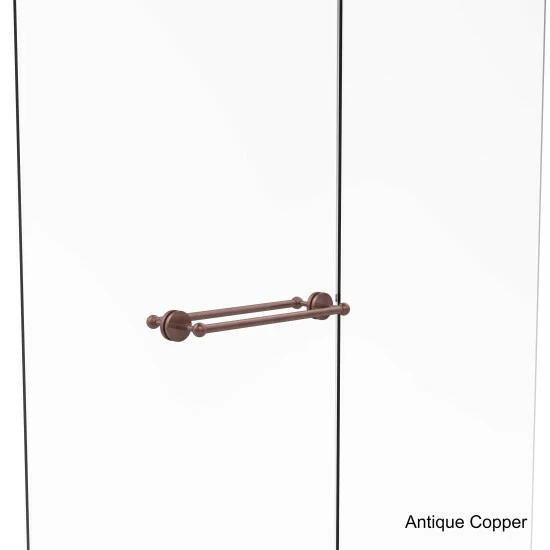 Hot Sale ✨ Allied Brass Prestige Skyline Collection Brass 18-inch Back-to-back Shower Door Towel Bar 🌟 6 Hot Sale ✨ Allied Brass Prestige Skyline Collection Brass 18-inch Back-to-back Shower Door Towel Bar 🌟 - Image 4