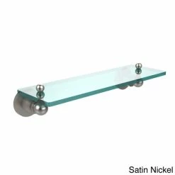 New ⭐ Allied Brass 16-inch Single Glass/ Metal Shelf - 3 X 5 X 16 Antique Copper 🧨