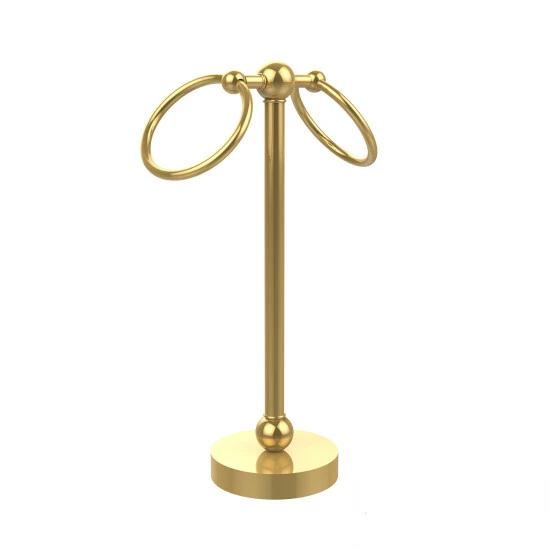 Cheap ❤️ Allied Brass Vanity Top Two-ring Guest Towel Holder 🤩 3 Cheap ❤️ Allied Brass Vanity Top Two-ring Guest Towel Holder 🤩