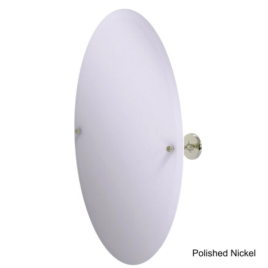 Wholesale 😍 Allied Brass Shadwell Collection Frameless Oval Tilt Mirror With Beveled Edge 🤩 5 Wholesale 😍 Allied Brass Shadwell Collection Frameless Oval Tilt Mirror With Beveled Edge 🤩 - Image 3