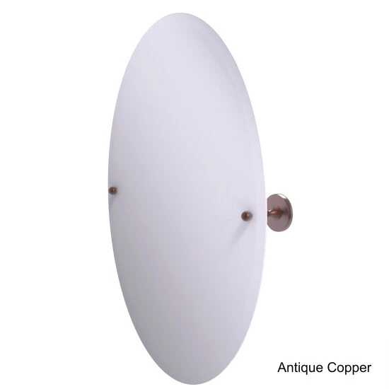 Wholesale 😍 Allied Brass Shadwell Collection Frameless Oval Tilt Mirror With Beveled Edge 🤩 6 Wholesale 😍 Allied Brass Shadwell Collection Frameless Oval Tilt Mirror With Beveled Edge 🤩 - Image 4