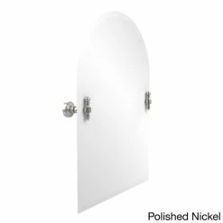 Best Sale ⌛ Allied Brass Retro Wave Collection Beveled Edge Unframed Arched Top Tilt Wall Mirror 👏 -Allied Brass Sales unnamed file 1271