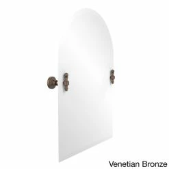 Best Sale ⌛ Allied Brass Retro Wave Collection Beveled Edge Unframed Arched Top Tilt Wall Mirror 👏 -Allied Brass Sales unnamed file 1275