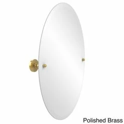 Best deal ๐ Allied Brass Frameless Oval Tilt Wall Mirror ๐