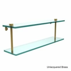 Deals 👍 Allied Brass Black Brass/Glass 22-inch 2-tiered Glass Shelf 👍 -Allied Brass Sales unnamed file 1398