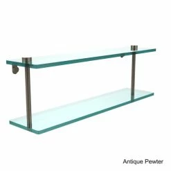 Deals 👍 Allied Brass Black Brass/Glass 22-inch 2-tiered Glass Shelf 👍 -Allied Brass Sales unnamed file 1403