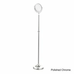 Cheapest 🧨 Allied Brass Adjustable Height Floor Standing Make-Up Mirror 8 Inch Diameter With 2X Magnification 👏 -Allied Brass Sales unnamed file 1406