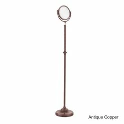 Cheapest 🧨 Allied Brass Adjustable Height Floor Standing Make-Up Mirror 8 Inch Diameter With 2X Magnification 👏 -Allied Brass Sales unnamed file 1409