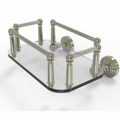 Best Sale ๐ Allied Brass Waverly Place Collection Wall-mounted Glass Guest Towel Tray โ