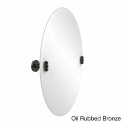 Best Sale 🎉 Allied Brass South Beach Frameless Oval Tilt Beveled Edge Wall Mirror ⭐
