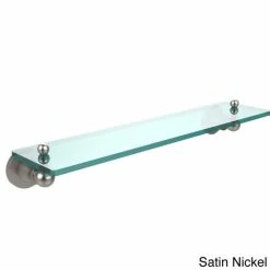 Cheapest 🔥 Allied Brass Single Glass/ Metal Wall Shelf Matte Black 🤩