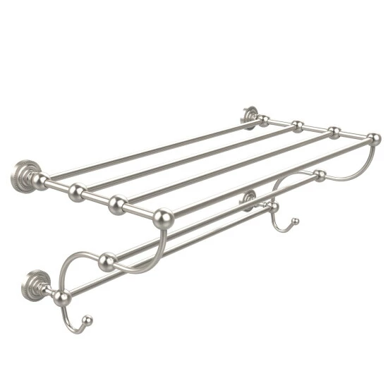Flash Sale ✔️ Allied Brass Dottingham Collection 36 Inch Train Rack Towel Shelf Polished Nickel ❤️ 3 Flash Sale ✔️ Allied Brass Dottingham Collection 36 Inch Train Rack Towel Shelf Polished Nickel ❤️