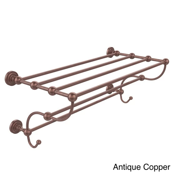 Flash Sale ✔️ Allied Brass Dottingham Collection 36 Inch Train Rack Towel Shelf Polished Nickel ❤️ 5 Flash Sale ✔️ Allied Brass Dottingham Collection 36 Inch Train Rack Towel Shelf Polished Nickel ❤️ - Image 3