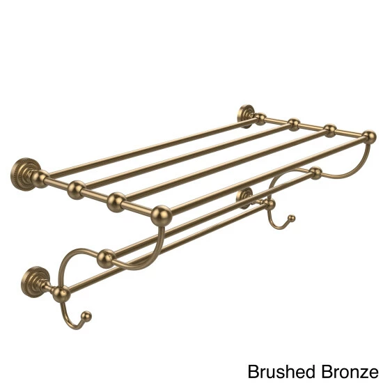 Flash Sale ✔️ Allied Brass Dottingham Collection 36 Inch Train Rack Towel Shelf Polished Nickel ❤️ 6 Flash Sale ✔️ Allied Brass Dottingham Collection 36 Inch Train Rack Towel Shelf Polished Nickel ❤️ - Image 4