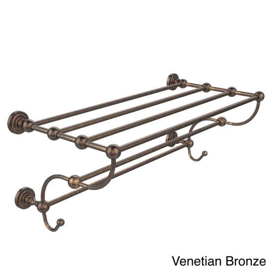 Flash Sale ✔️ Allied Brass Dottingham Collection 36 Inch Train Rack Towel Shelf Polished Nickel ❤️ 8 Flash Sale ✔️ Allied Brass Dottingham Collection 36 Inch Train Rack Towel Shelf Polished Nickel ❤️ - Image 6