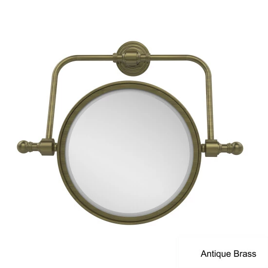 Best deal 🎁 Allied Brass Retro Wave Collection Wall Mounted Swivel Make-Up Mirror 8-inch Diameter With 3X Magnification 👍 4 Best deal 🎁 Allied Brass Retro Wave Collection Wall Mounted Swivel Make-Up Mirror 8-inch Diameter With 3X Magnification 👍 - Image 2
