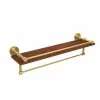 Budget 😉 Allied Brass Dottingham Collection Clear IPE Ironwood 22-inch Shelf With Gallery Rail And Towel Bar 👏 -Allied Brass Sales unnamed file 1543