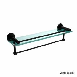 Hot Sale ❤️ Allied Brass Fresno Collection Glass 22-inch Shelf With Vanity Rail And Integrated Towel Bar 👍 -Allied Brass Sales unnamed file 1701