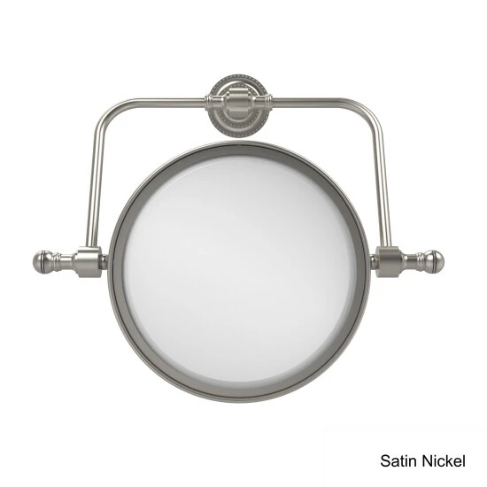 Outlet ⌛ Allied Brass Retro Dot Collection Wall Mounted Swivel Make-Up Mirror 8-inch Diameter With 2X Magnification 🌟 4 Outlet ⌛ Allied Brass Retro Dot Collection Wall Mounted Swivel Make-Up Mirror 8-inch Diameter With 2X Magnification 🌟 - Image 2