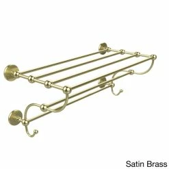 Flash Sale 😉 Allied Brass Prestige Skyline Collection 36-inch Train Rack Towel Shelf - 36 Satin Nickel ✨ -Allied Brass Sales unnamed file 1764