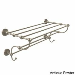 Flash Sale 😉 Allied Brass Prestige Skyline Collection 36-inch Train Rack Towel Shelf - 36 Satin Nickel ✨ -Allied Brass Sales unnamed file 1766