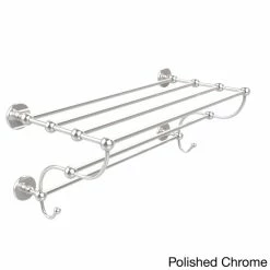 Flash Sale 😉 Allied Brass Prestige Skyline Collection 36-inch Train Rack Towel Shelf - 36 Satin Nickel ✨ -Allied Brass Sales unnamed file 1767