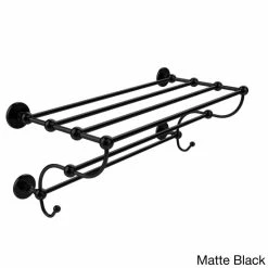 Flash Sale 😉 Allied Brass Prestige Skyline Collection 36-inch Train Rack Towel Shelf - 36 Satin Nickel ✨ -Allied Brass Sales unnamed file 1769