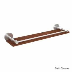 Hot Sale 🔥 Allied Brass Prestige Skyline Collection Brass And Wood 22-inch Wall Shelf With Gallery Rail ✔️ -Allied Brass Sales unnamed file 1773
