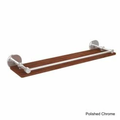 Hot Sale 🔥 Allied Brass Prestige Skyline Collection Brass And Wood 22-inch Wall Shelf With Gallery Rail ✔️ -Allied Brass Sales unnamed file 1777