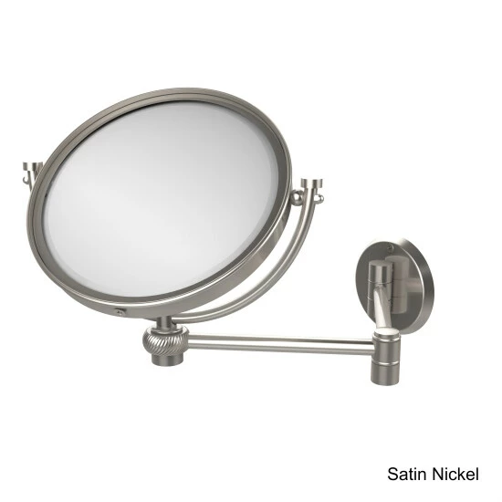 Hot Sale 🤩 Allied Brass 8-inch Wall-mounted Extending Make-up Mirror With 3X Magnification And Twist Accent 🔥 3 Hot Sale 🤩 Allied Brass 8-inch Wall-mounted Extending Make-up Mirror With 3X Magnification And Twist Accent 🔥