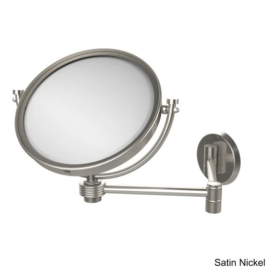 Best Pirce 🥰 Allied Brass 8-inch Wall-mounted Extending 4X Magnification Make-Up Mirror With Groovy Accent 🥰 3 Best Pirce 🥰 Allied Brass 8-inch Wall-mounted Extending 4X Magnification Make-Up Mirror With Groovy Accent 🥰