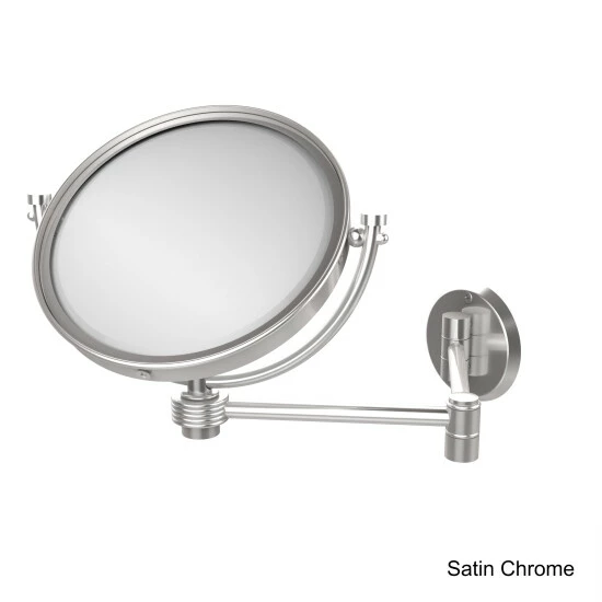 Best Pirce 🥰 Allied Brass 8-inch Wall-mounted Extending 4X Magnification Make-Up Mirror With Groovy Accent 🥰 4 Best Pirce 🥰 Allied Brass 8-inch Wall-mounted Extending 4X Magnification Make-Up Mirror With Groovy Accent 🥰 - Image 2
