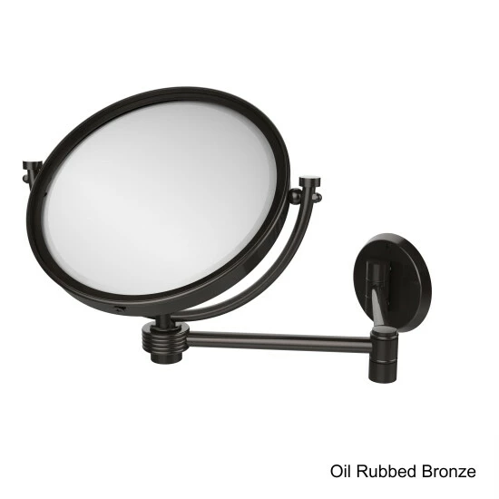 Best Pirce 🥰 Allied Brass 8-inch Wall-mounted Extending 4X Magnification Make-Up Mirror With Groovy Accent 🥰 8 Best Pirce 🥰 Allied Brass 8-inch Wall-mounted Extending 4X Magnification Make-Up Mirror With Groovy Accent 🥰 - Image 6