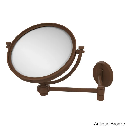 Best Pirce 🥰 Allied Brass 8-inch Wall-mounted Extending 4X Magnification Make-Up Mirror With Groovy Accent 🥰 10 Best Pirce 🥰 Allied Brass 8-inch Wall-mounted Extending 4X Magnification Make-Up Mirror With Groovy Accent 🥰 - Image 8