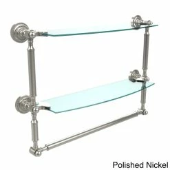 Buy 💯 Allied Brass Dottingham Collection 18-inch 2-tiered Glass Shelf With Integrated Towel Bar 👍 13 Buy 💯 Allied Brass Dottingham Collection 18-inch 2-tiered Glass Shelf With Integrated Towel Bar 👍 -Allied Brass Sales unnamed file 1821