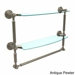 Buy 💯 Allied Brass Dottingham Collection 18-inch 2-tiered Glass Shelf With Integrated Towel Bar 👍 14 Buy 💯 Allied Brass Dottingham Collection 18-inch 2-tiered Glass Shelf With Integrated Towel Bar 👍 -Allied Brass Sales unnamed file 1822