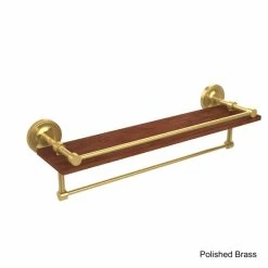 Discount 🥰 Allied Brass Prestige Regal Collection 22-inch IPE Ironwood Shelf With Gallery Rail And Towel Bar 🎁 -Allied Brass Sales unnamed file 1840