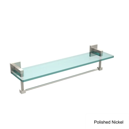 Buy ๐ฅฐ Allied Brass Montero Collection 22-inch Glass Vanity Shelf With Integrated Towel Bar - 22" Unlaquered Brass ๐ 4 Buy ๐ฅฐ Allied Brass Montero Collection 22-inch Glass Vanity Shelf With Integrated Towel Bar - 22" Unlaquered Brass ๐ - Image 2