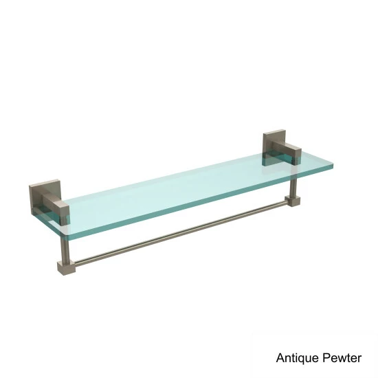 Buy ๐ฅฐ Allied Brass Montero Collection 22-inch Glass Vanity Shelf With Integrated Towel Bar - 22" Unlaquered Brass ๐ 5 Buy ๐ฅฐ Allied Brass Montero Collection 22-inch Glass Vanity Shelf With Integrated Towel Bar - 22" Unlaquered Brass ๐ - Image 3