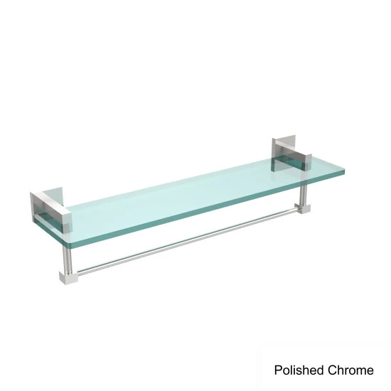 Buy ๐ฅฐ Allied Brass Montero Collection 22-inch Glass Vanity Shelf With Integrated Towel Bar - 22" Unlaquered Brass ๐ 6 Buy ๐ฅฐ Allied Brass Montero Collection 22-inch Glass Vanity Shelf With Integrated Towel Bar - 22" Unlaquered Brass ๐ - Image 4