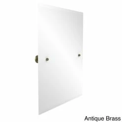 New ❤️ Allied Brass Unframed Rectangular Bathroom Tilt-wall Mirror 😀