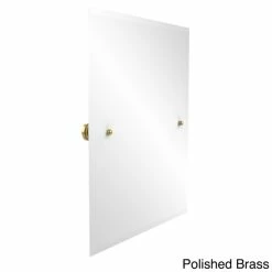 New ❤️ Allied Brass Unframed Rectangular Bathroom Tilt-wall Mirror 😀 -Allied Brass Sales unnamed file 1985
