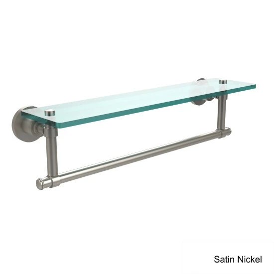 Promo ๐ Allied Brass Washington Square Collection 22-inch Glass Vanity Shelf With Integrated Towel Bar Antique Pewter ๐งจ 4 Promo ๐ Allied Brass Washington Square Collection 22-inch Glass Vanity Shelf With Integrated Towel Bar Antique Pewter ๐งจ - Image 2