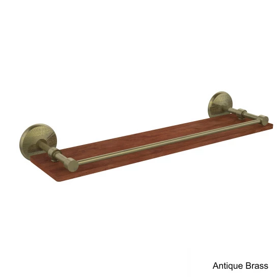 Discount 😉 Allied Brass Monte Carlo Collection 22-inch Solid IPE Ironwood Shelf With Gallery Rail ⭐ 4 Discount 😉 Allied Brass Monte Carlo Collection 22-inch Solid IPE Ironwood Shelf With Gallery Rail ⭐ - Image 2