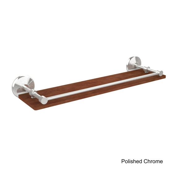 Discount 😉 Allied Brass Monte Carlo Collection 22-inch Solid IPE Ironwood Shelf With Gallery Rail ⭐ 10 Discount 😉 Allied Brass Monte Carlo Collection 22-inch Solid IPE Ironwood Shelf With Gallery Rail ⭐ - Image 8