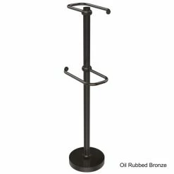 Brand new ❤️ Allied Brass Free Standing Brass Two-roll Toilet Tissue Stand 🛒 -Allied Brass Sales unnamed file 2098