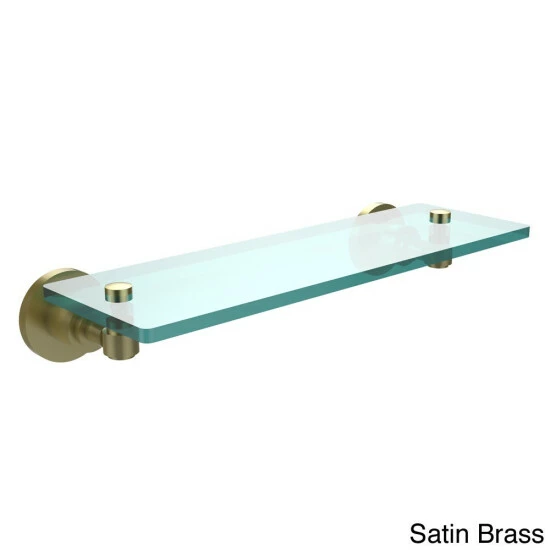 Buy ๐ Allied Brass Washington Square Collection Glass Shelf Satin Brass ๐ 6 Buy ๐ Allied Brass Washington Square Collection Glass Shelf Satin Brass ๐ - Image 4