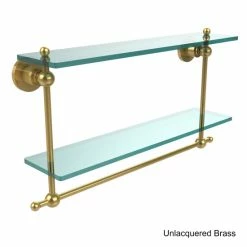 Discount 😍 Allied Brass Astor Place Collection Glass And Brass 22-inch Two-tiered Shelf With Integrated Towel Bar 😍 11 Discount 😍 Allied Brass Astor Place Collection Glass And Brass 22-inch Two-tiered Shelf With Integrated Towel Bar 😍 -Allied Brass Sales unnamed file 2180