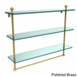 Wholesale 😍 Allied Brass Mambo Collection 22-inch Triple Tiered Glass Shelf With Integrated Towel Bar 🧨 -Allied Brass Sales unnamed file 2231
