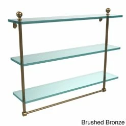 Wholesale 😍 Allied Brass Mambo Collection 22-inch Triple Tiered Glass Shelf With Integrated Towel Bar 🧨 -Allied Brass Sales unnamed file 2234